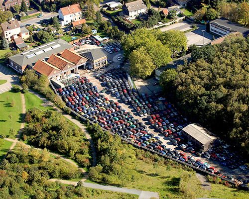 Platz in Recklinghausen von oben